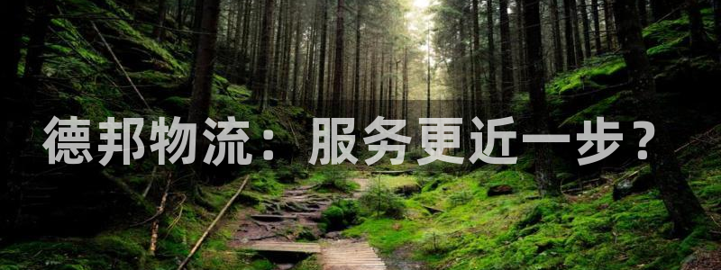 ,优游国际昵称:德邦物流:服务更近一